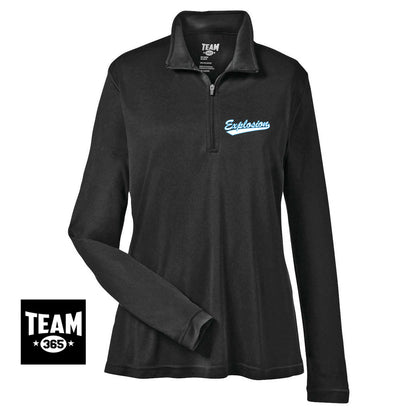 Team 365 TT31W Women's Zone Performance Quarter-Zip - Explosion Softball