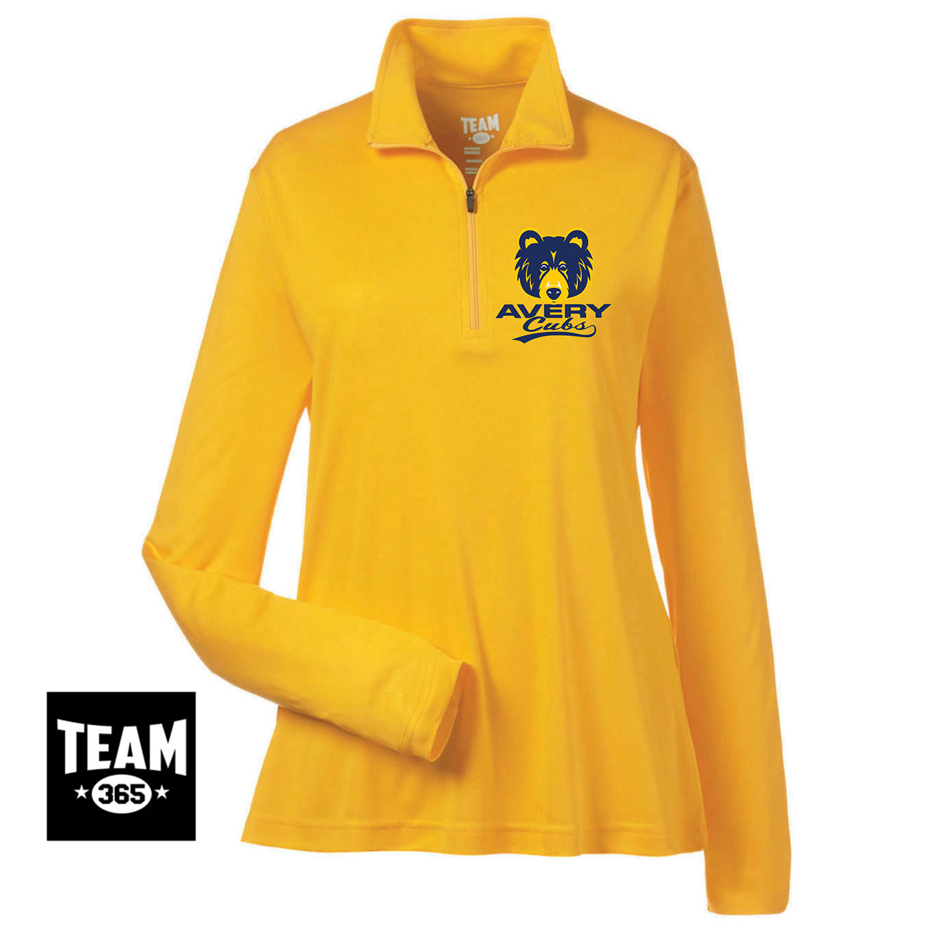 Team 365 TT31W Women's Zone Performance Quarter-Zip - Avery Cubs