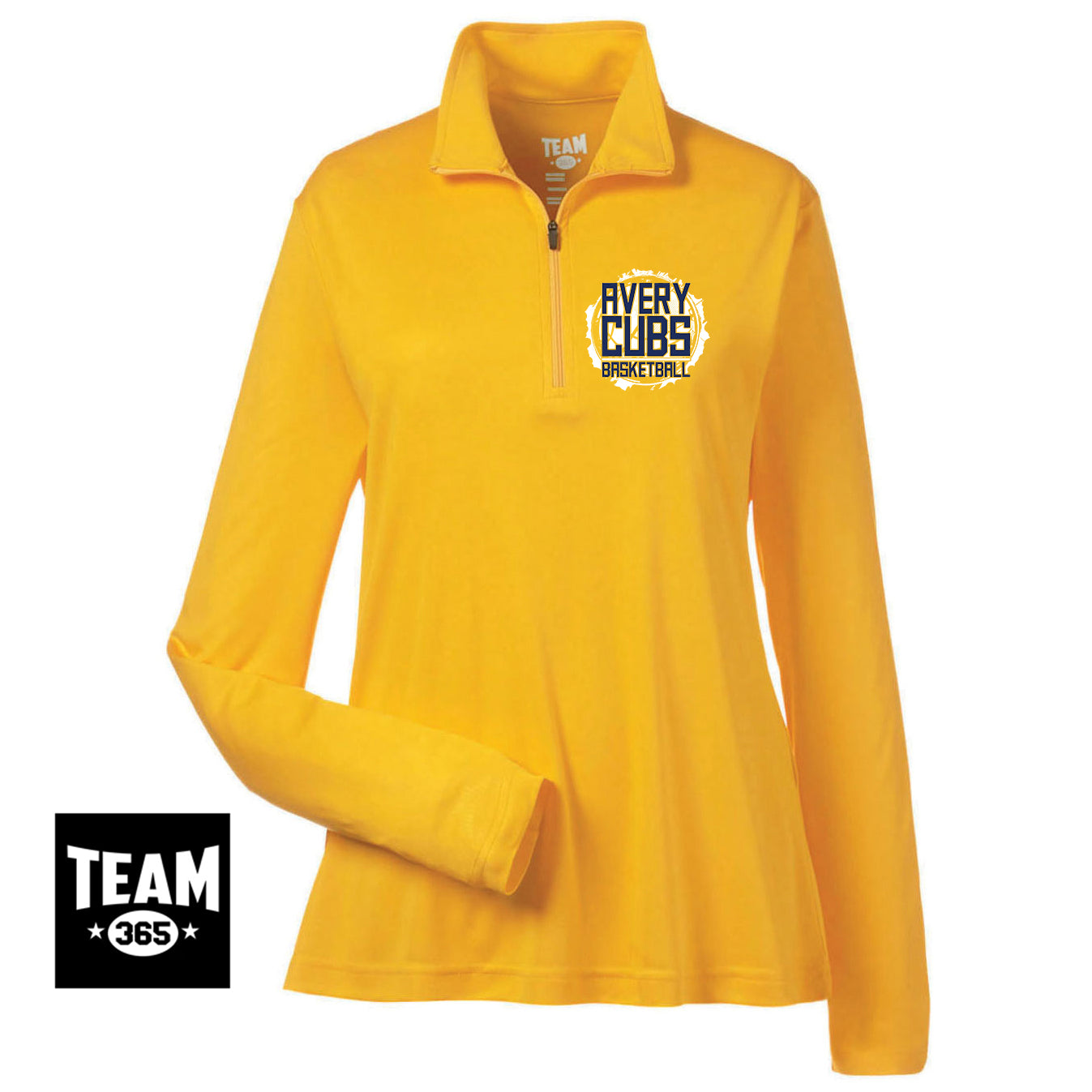 Team 365 TT31W Women's Zone Performance Quarter-Zip - Avery Cubs