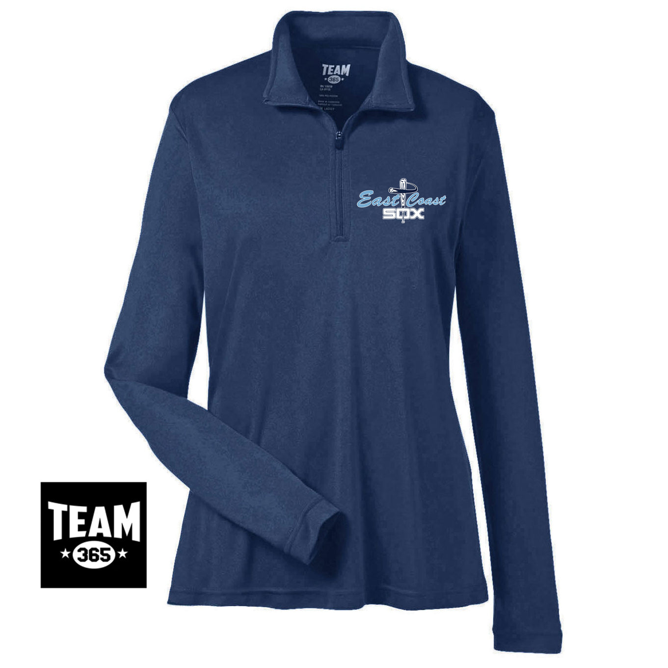 Team 365 TT31W Women's Zone Performance Quarter-Zip - East Coast Sox