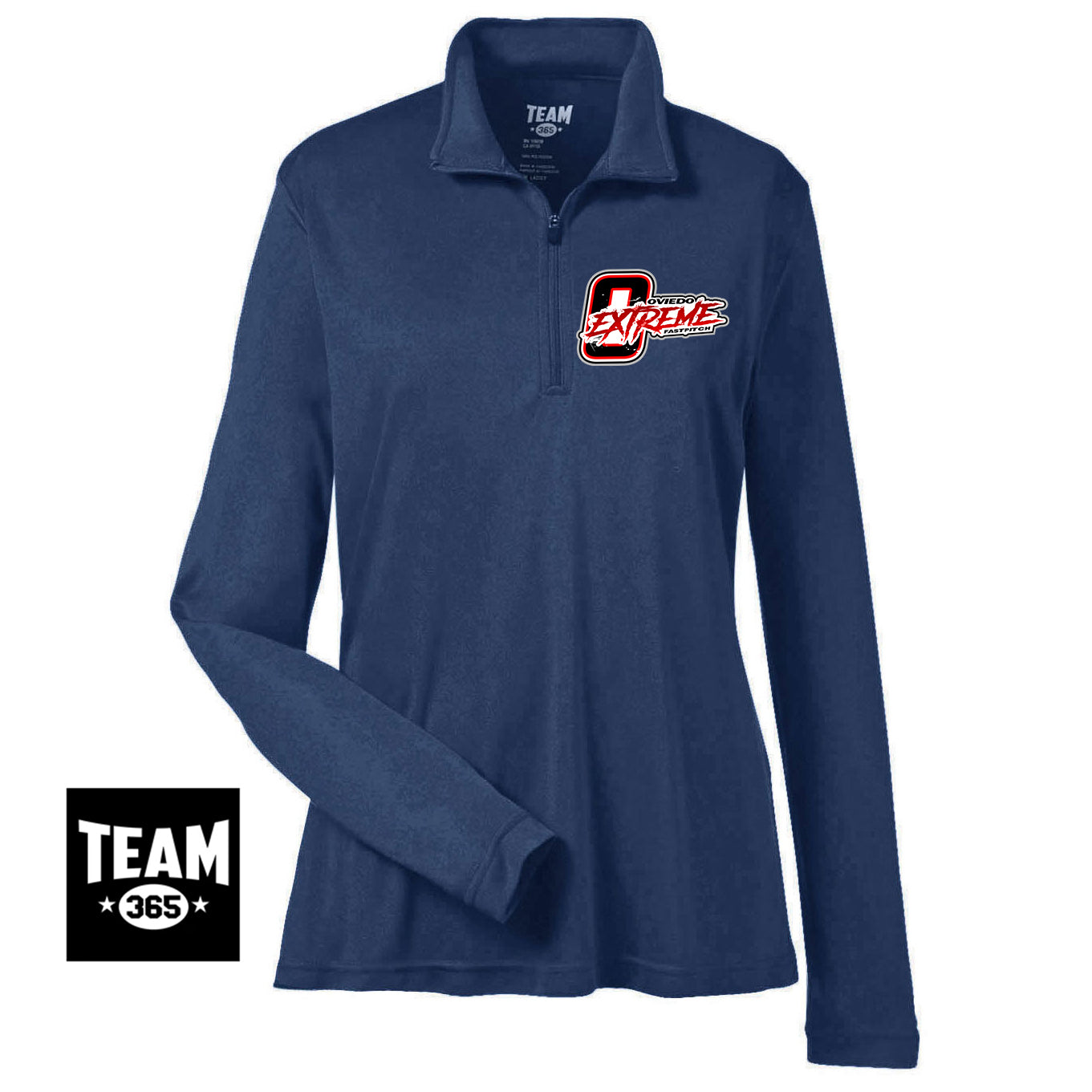 Team 365 TT31W Women's Zone Performance Quarter-Zip - Oviedo Extreme Softball