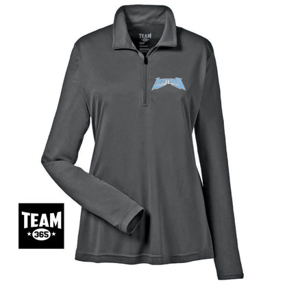 Team 365 TT31W Women's Zone Performance Quarter-Zip - Lightning Baseball