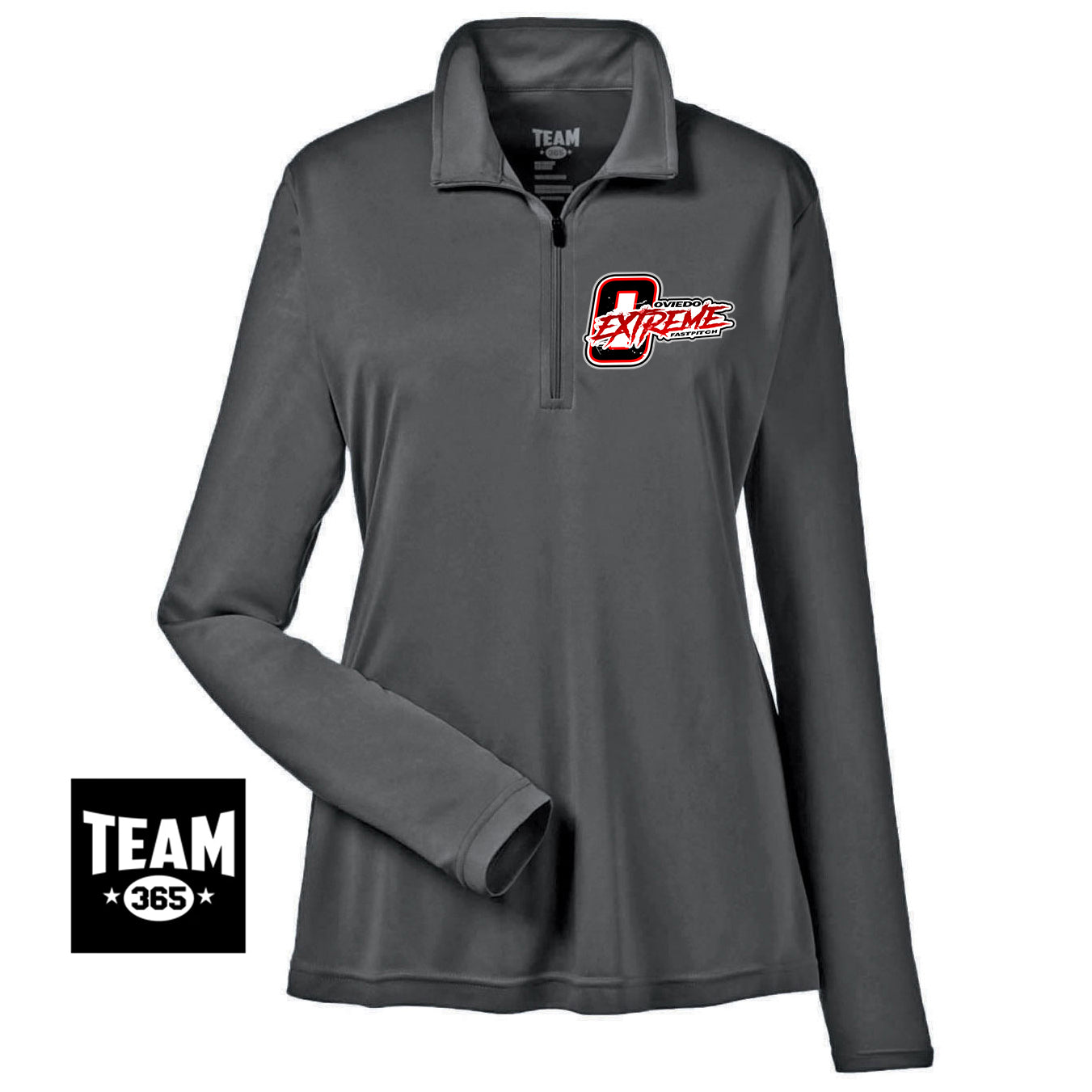 Team 365 TT31W Women's Zone Performance Quarter-Zip - Oviedo Extreme Softball