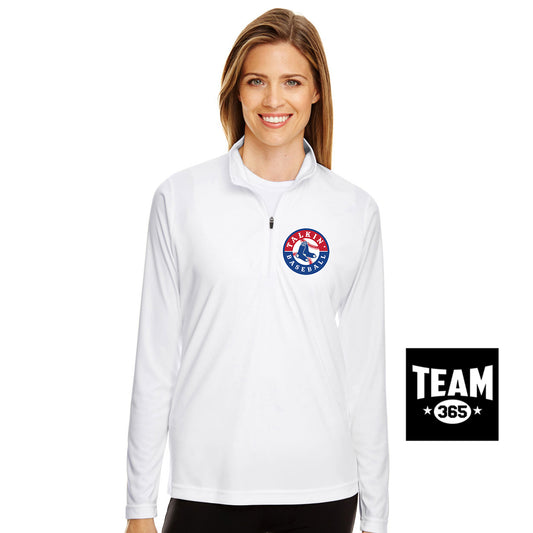 Team 365 TT31W Women's Zone Performance Quarter-Zip - Talkin Baseball