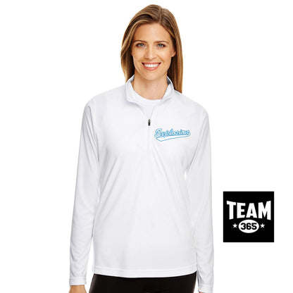 Team 365 TT31W Women's Zone Performance Quarter-Zip - Explosion Softball