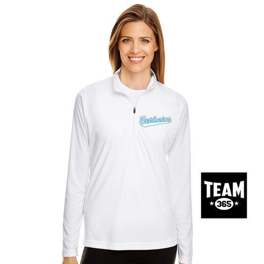 Team 365 TT31W Women's Zone Performance Quarter-Zip - Explosion Softball