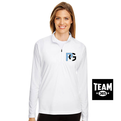Team 365 TT31W Women's Zone Performance Quarter-Zip - Lightning Baseball