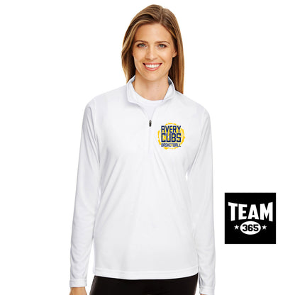 Team 365 TT31W Women's Zone Performance Quarter-Zip - Avery Cubs