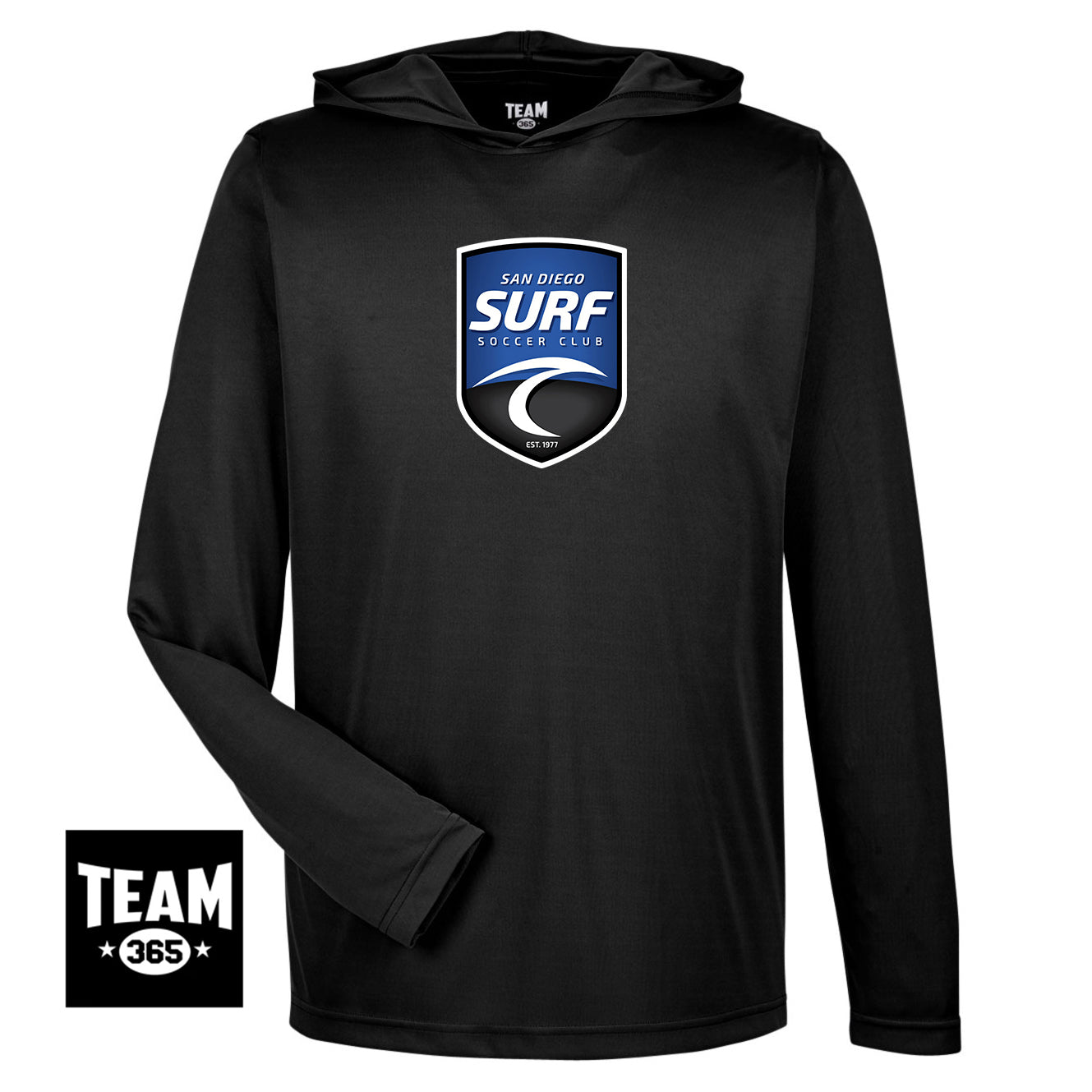 Team 365 TT41 Men's Zone Performance Hoodie - San Diego Surf Soccer