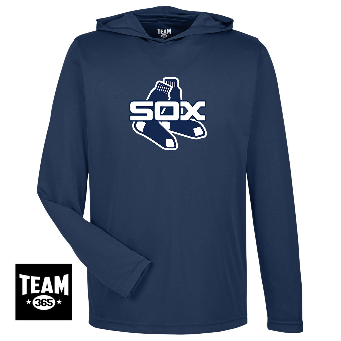 Team 365 TT41 Men's Zone Performance Hoodie - Blue Sox