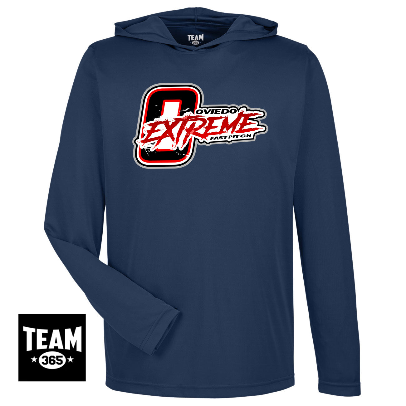 Team 365 TT41 Men's Zone Performance Hoodie - Oviedo Extreme Softball