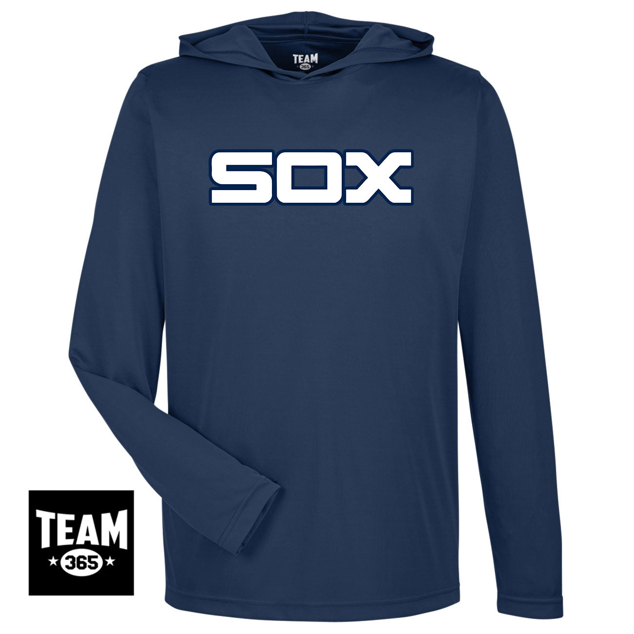 Team 365 TT41 Men's Zone Performance Hoodie - Blue Sox