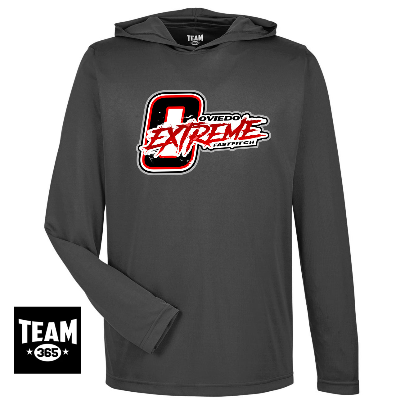 Team 365 TT41 Men's Zone Performance Hoodie - Oviedo Extreme Softball