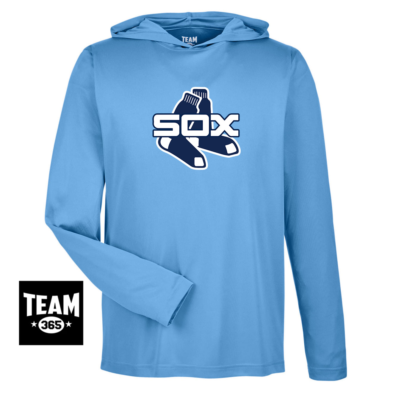 Team 365 TT41 Men's Zone Performance Hoodie - Blue Sox