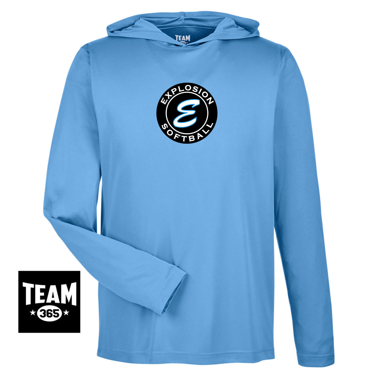 Team 365 TT41 Men's Zone Performance Hoodie - Explosion Softball