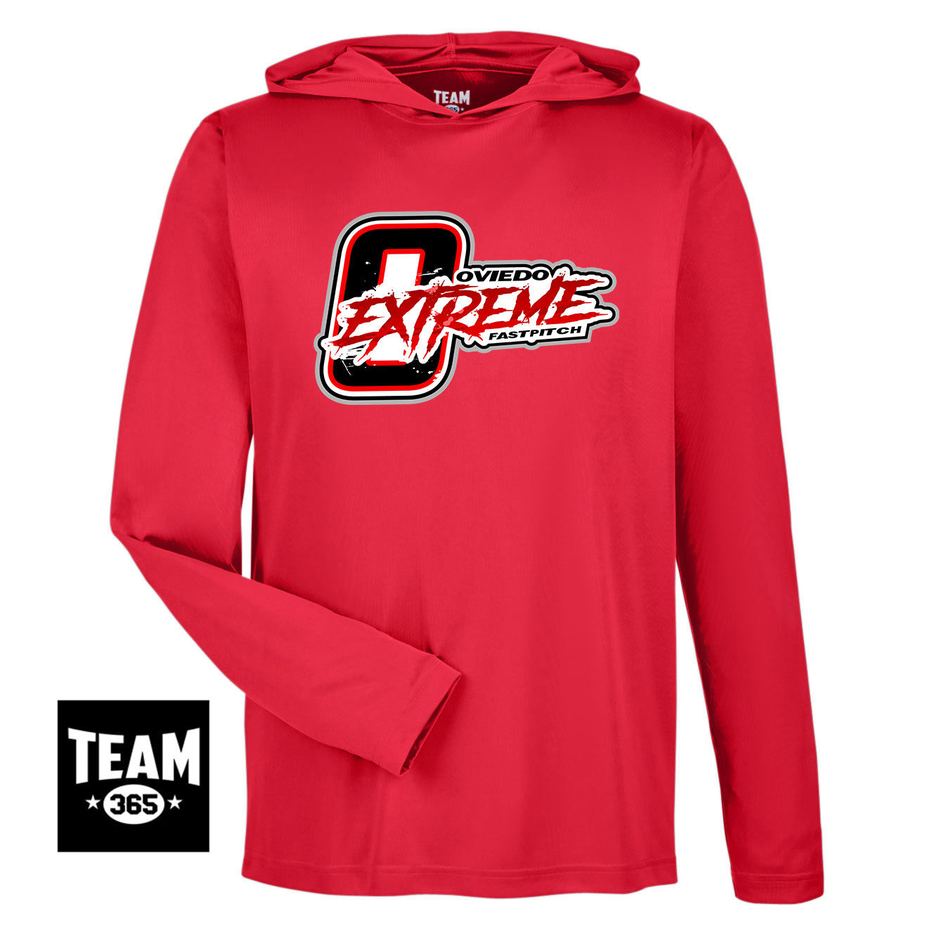 Team 365 TT41 Men's Zone Performance Hoodie - Oviedo Extreme Softball