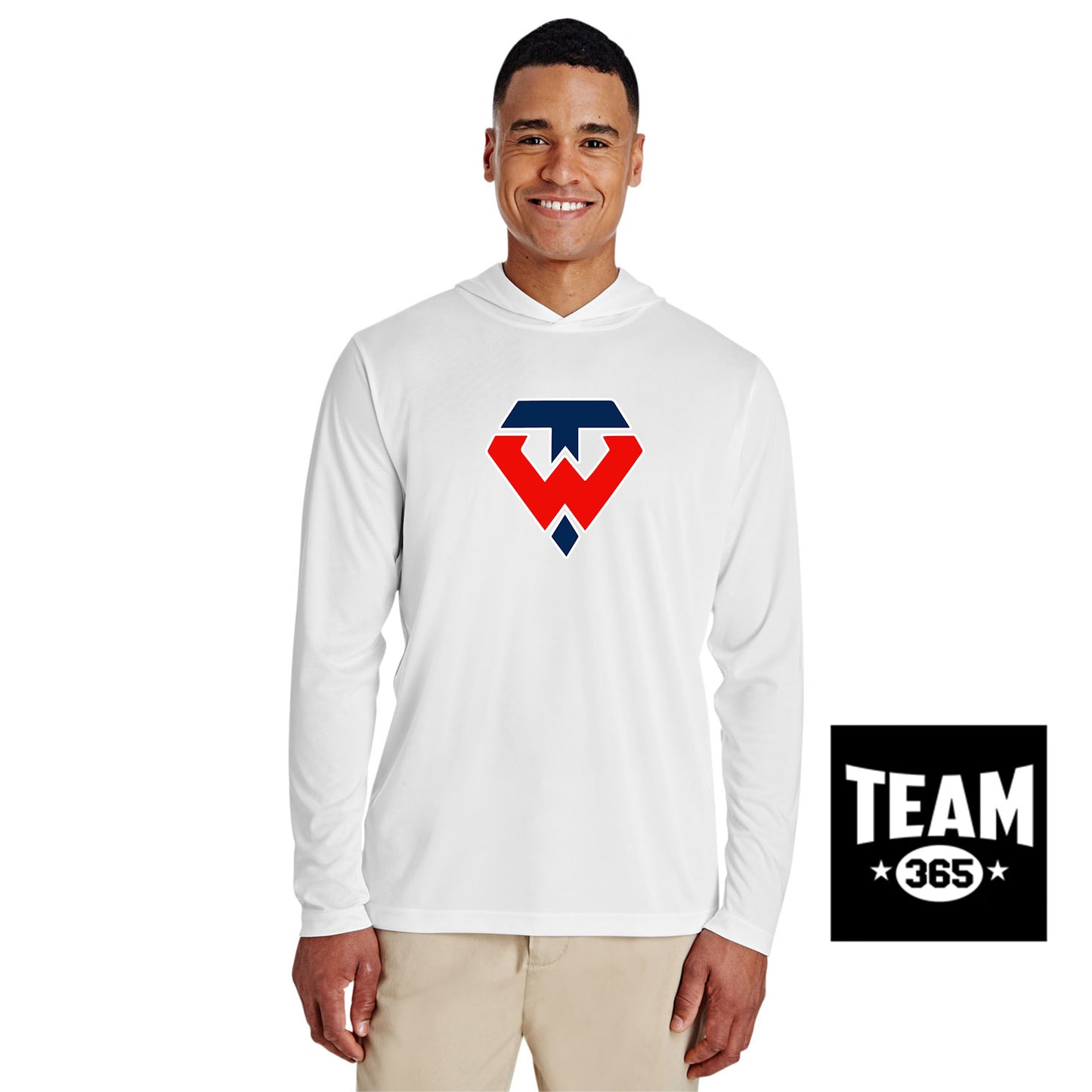 Team 365 TT41 Men's Zone Performance Hoodie - Tampa Warriors Baseball