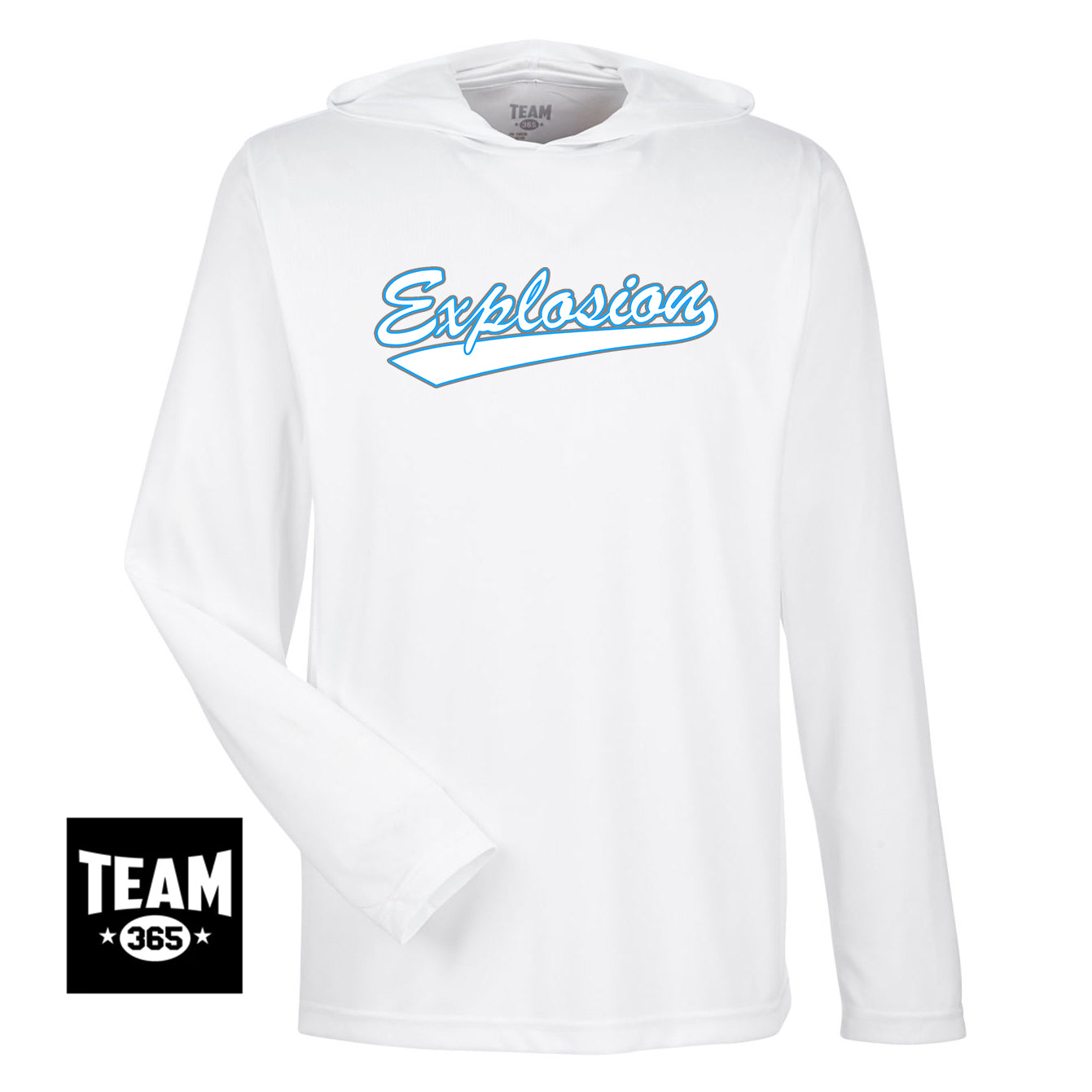 Team 365 TT41 Men's Zone Performance Hoodie - Explosion Softball
