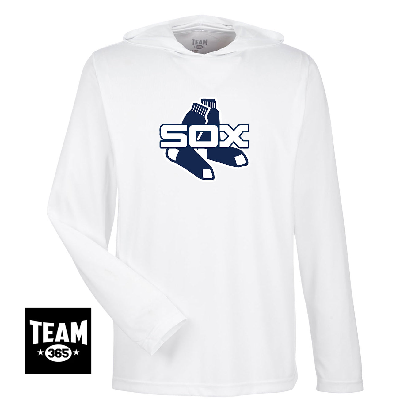 Team 365 TT41 Men's Zone Performance Hoodie - Blue Sox