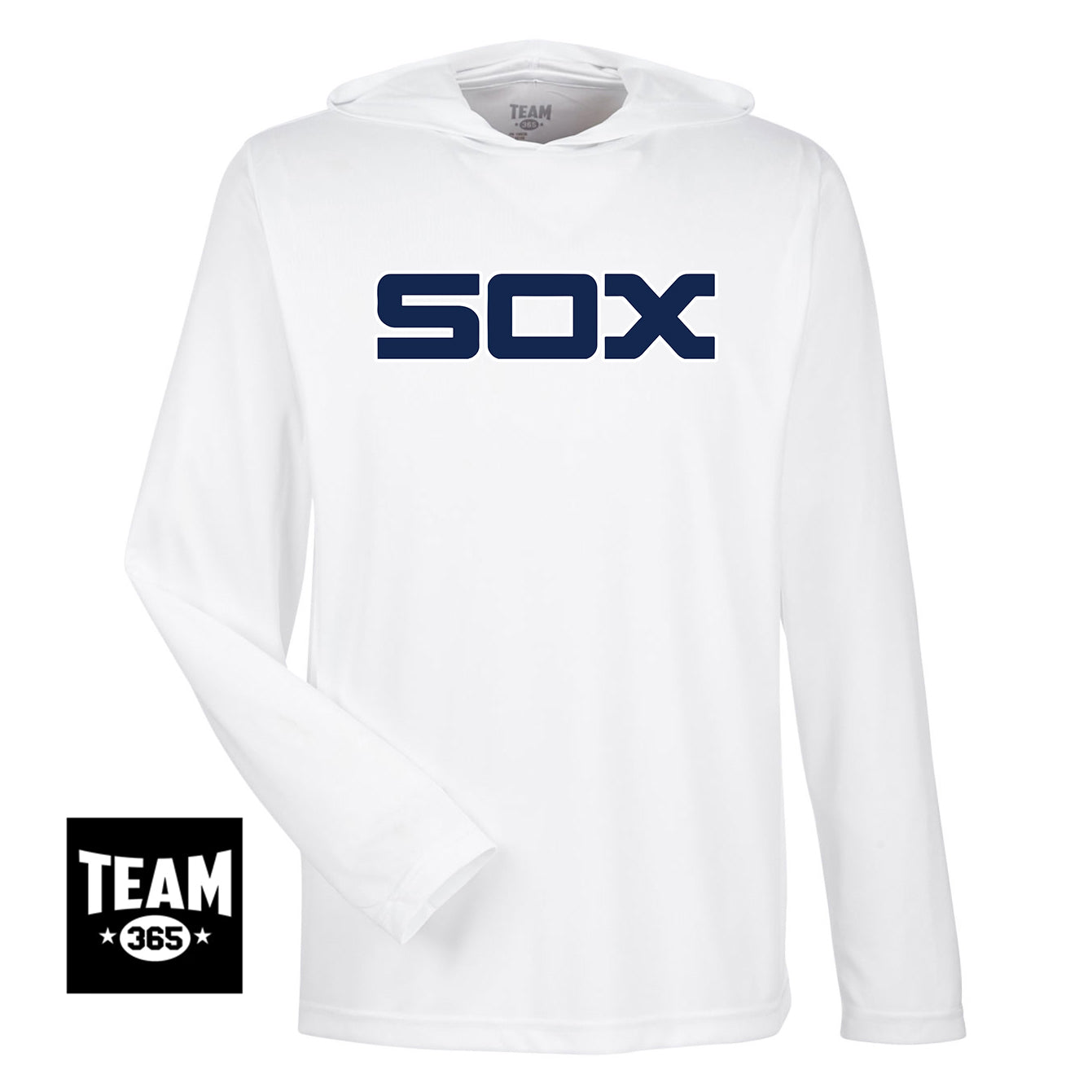 Team 365 TT41 Men's Zone Performance Hoodie - Blue Sox