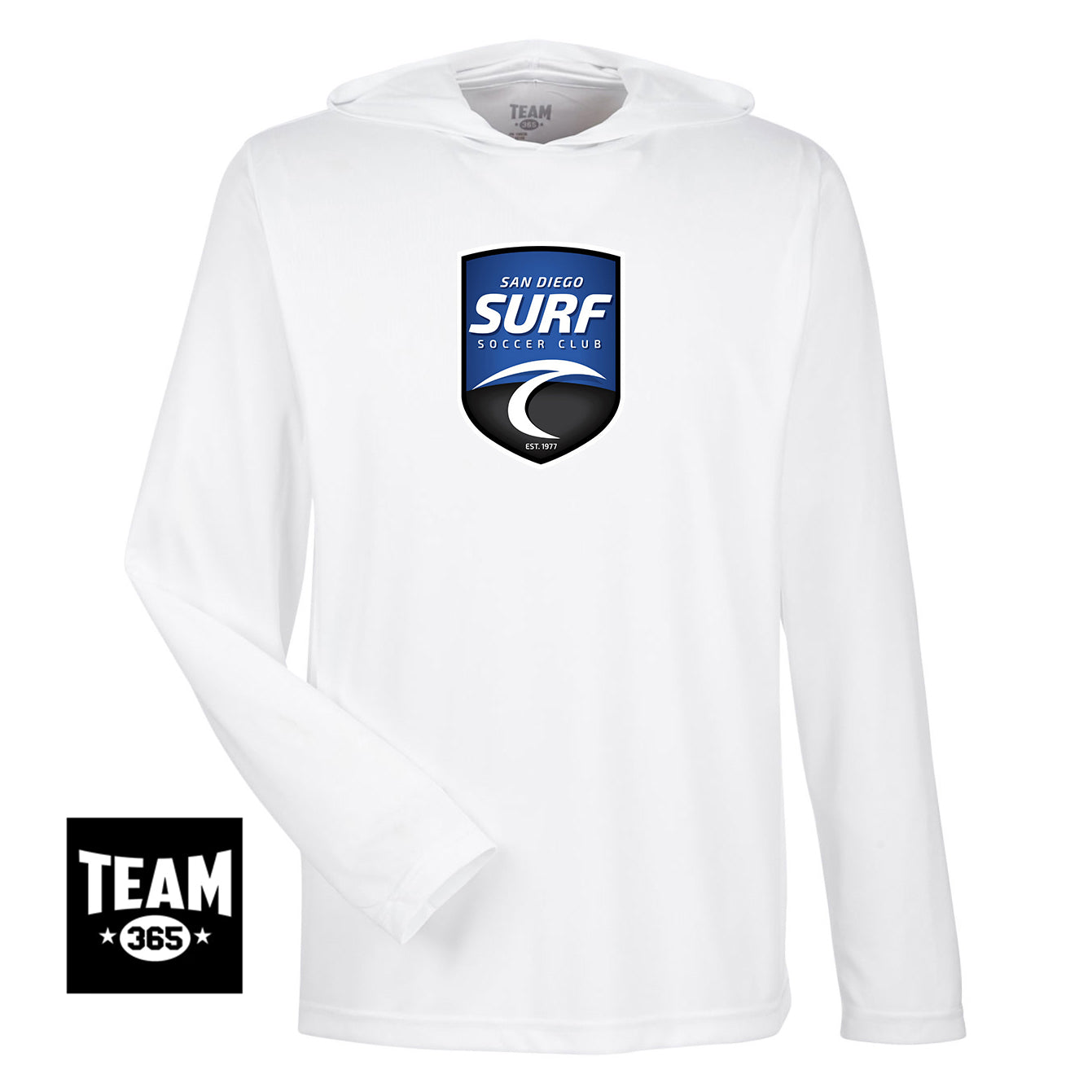 Team 365 TT41 Men's Zone Performance Hoodie - San Diego Surf Soccer