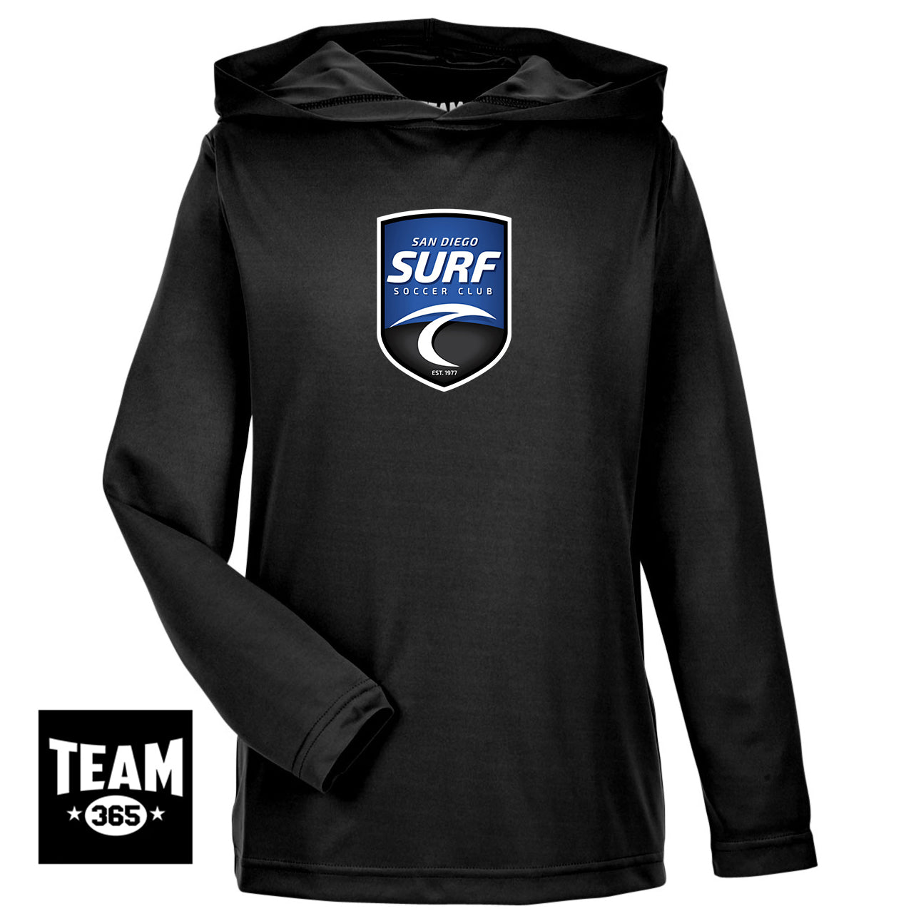 Team 365 TT41Y Youth Zone Performance Hoodie -  San Diego Surf Soccer