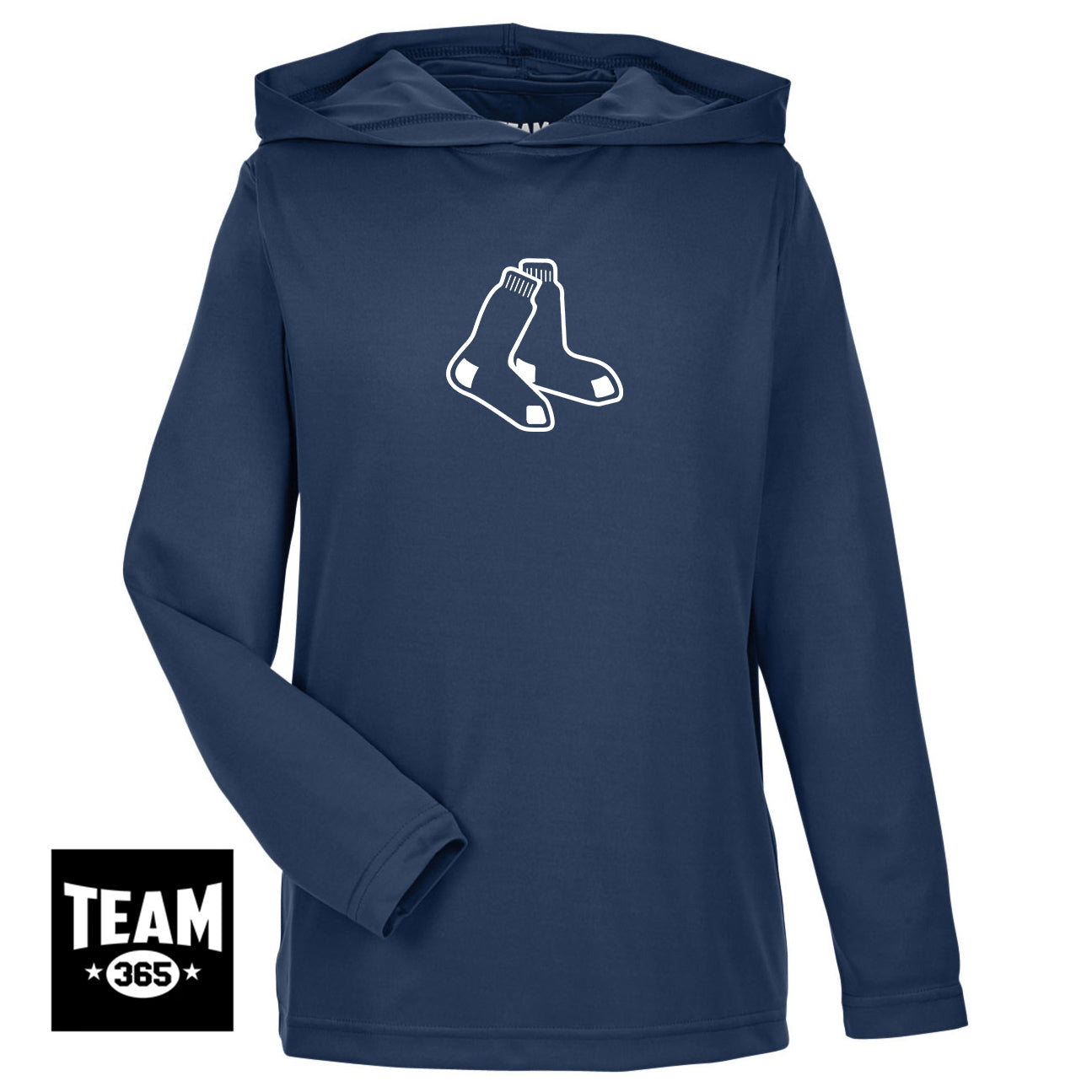 Team 365 TT41Y Youth Zone Performance Hoodie - Blue Sox