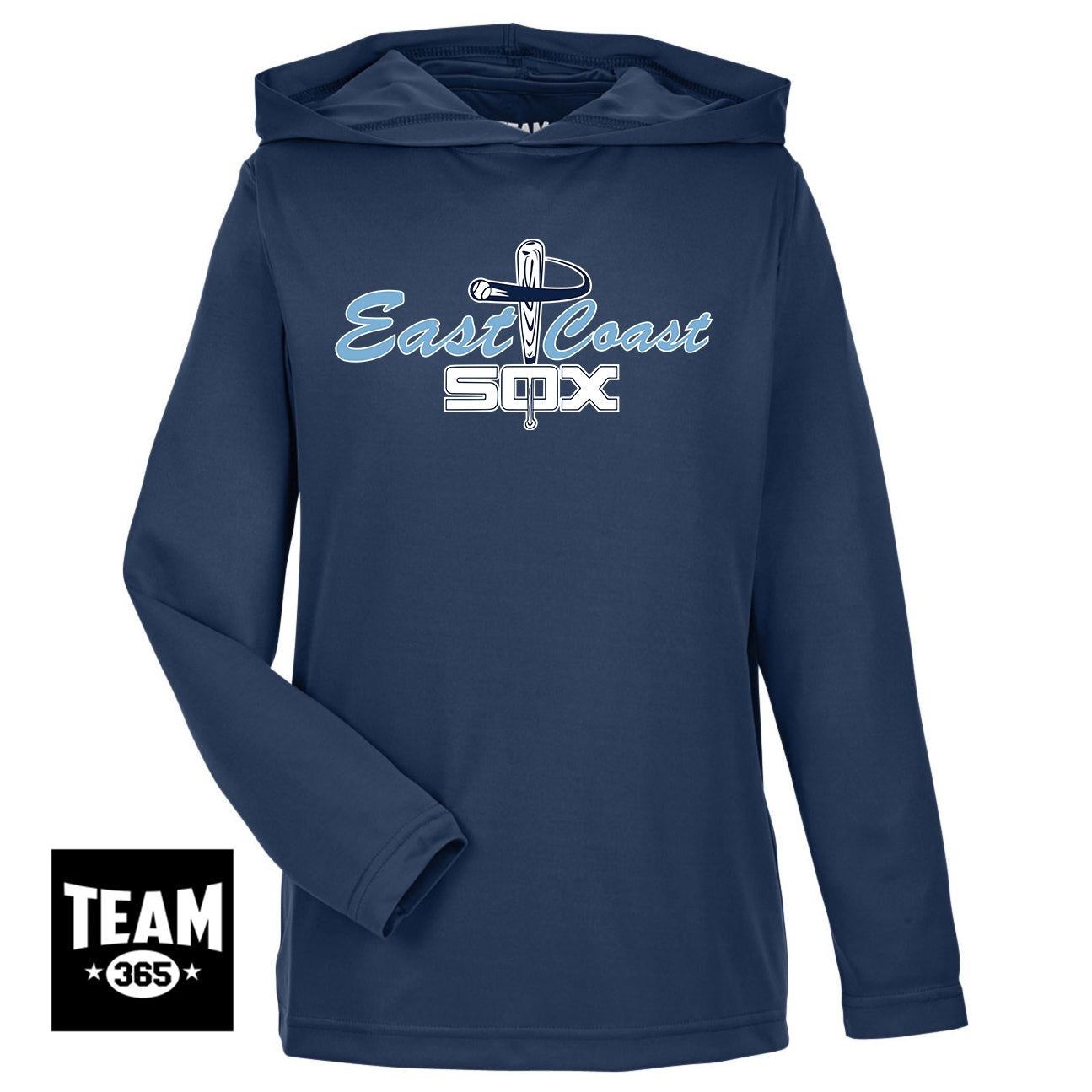 Team 365 TT41Y Youth Zone Performance Hoodie - East Coast Sox