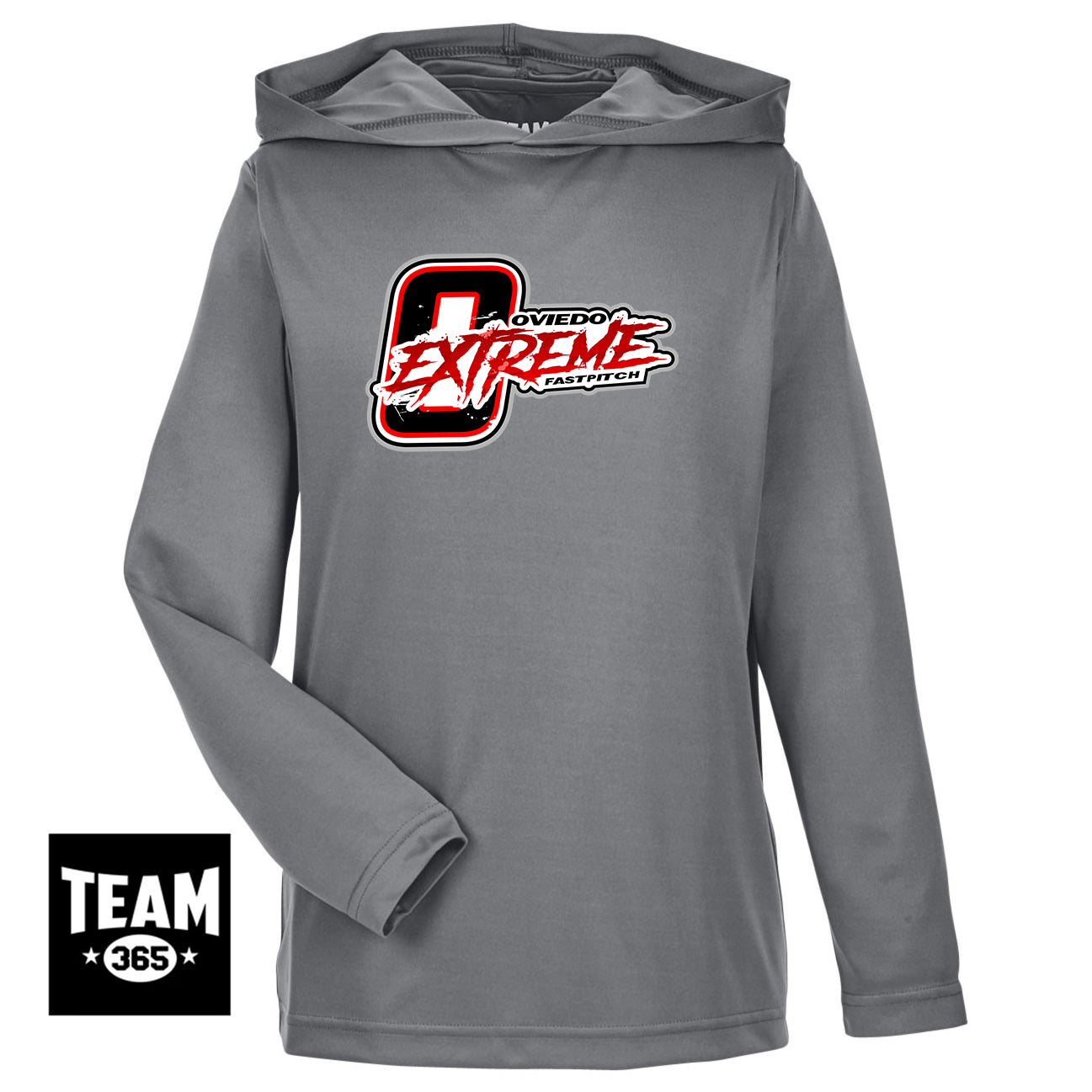 Team 365 TT41Y Youth Zone Performance Hoodie - Oviedo Extreme Softball