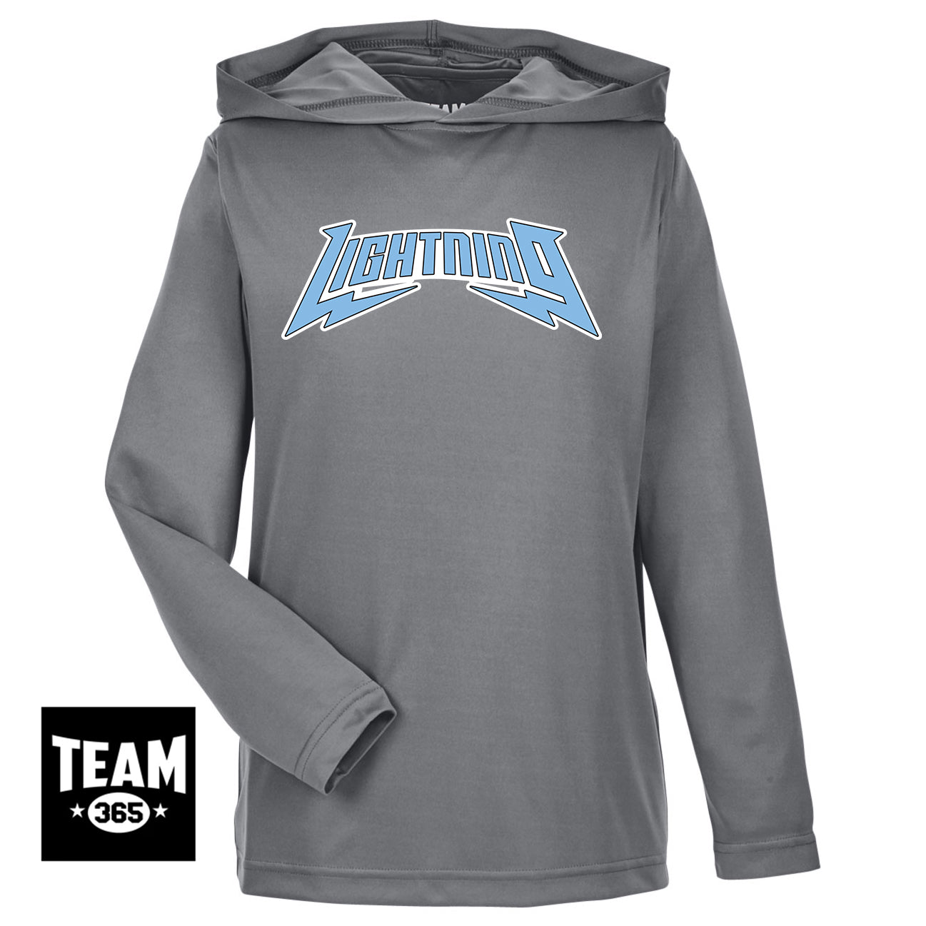Team 365 TT41Y Youth Zone Performance Hoodie - Lightning Baseball