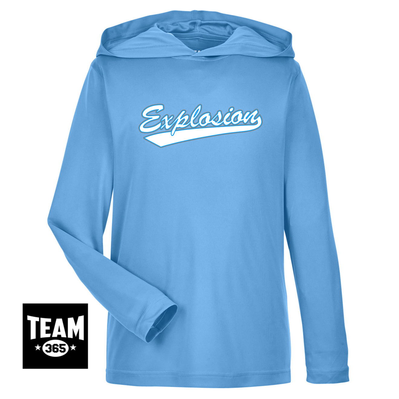 Team 365 TT41Y Youth Zone Performance Hoodie - Explosion Softball