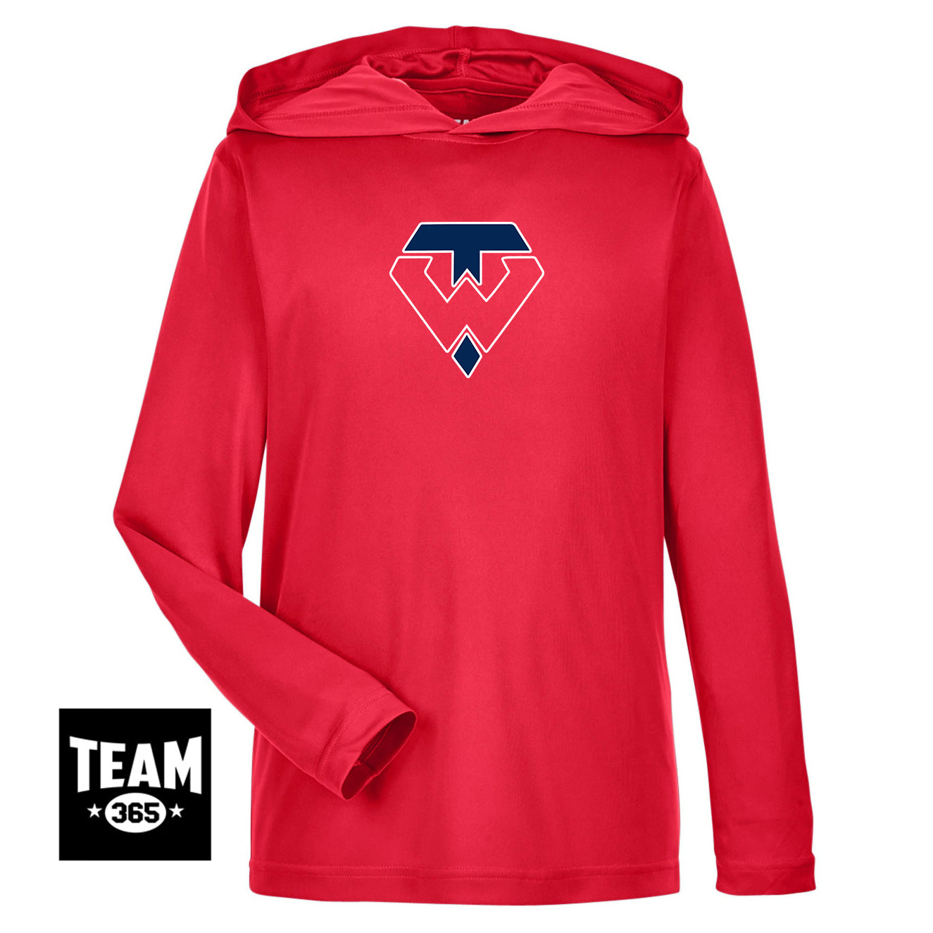 Team 365 TT41Y Youth Zone Performance Hoodie - Tampa Warriors Baseball