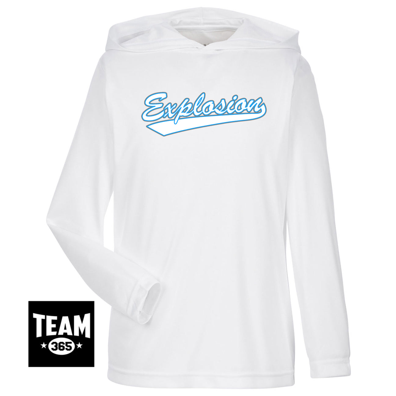Team 365 TT41Y Youth Zone Performance Hoodie - Explosion Softball
