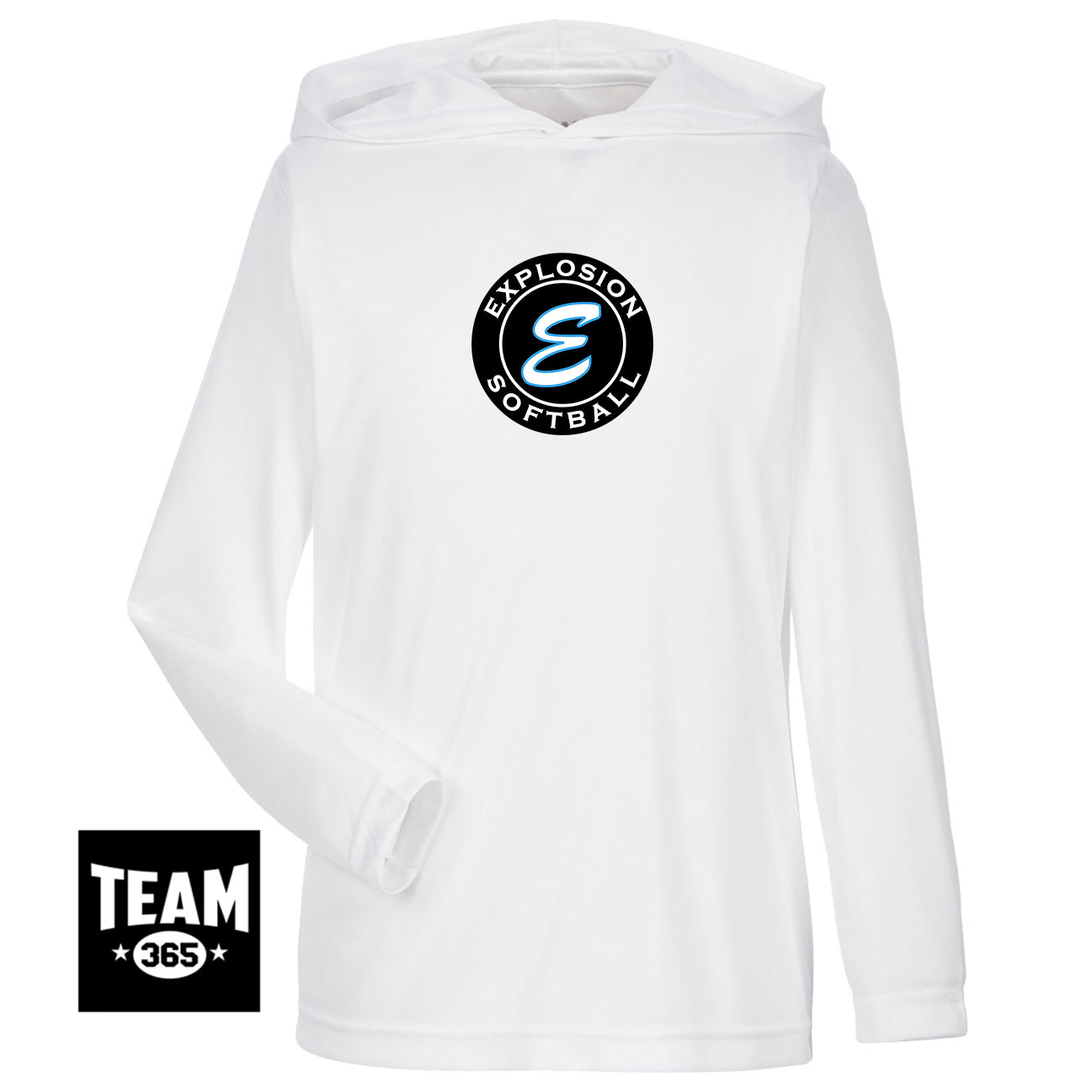 Team 365 TT41Y Youth Zone Performance Hoodie - Explosion Softball