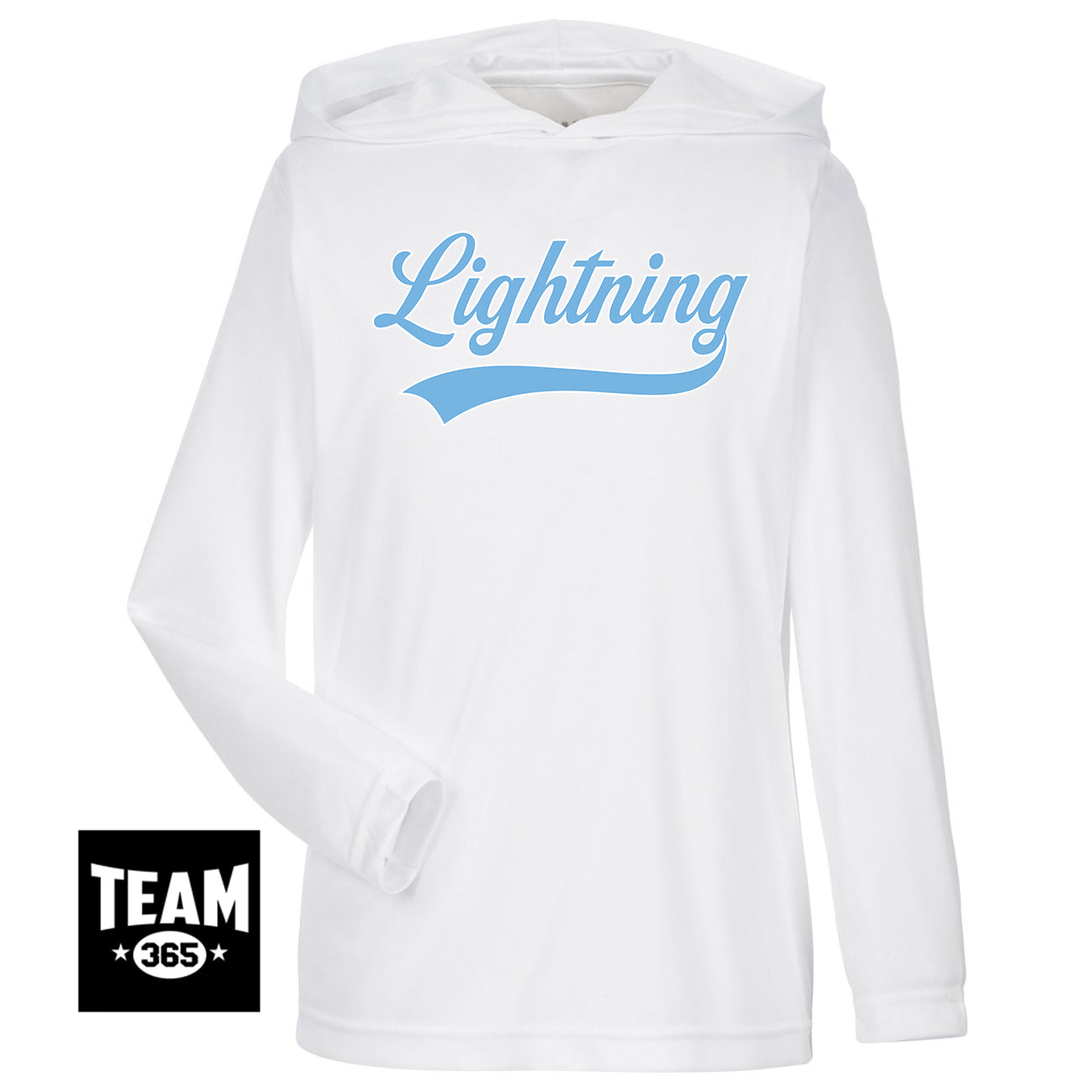 Team 365 TT41Y Youth Zone Performance Hoodie - Lightning Baseball