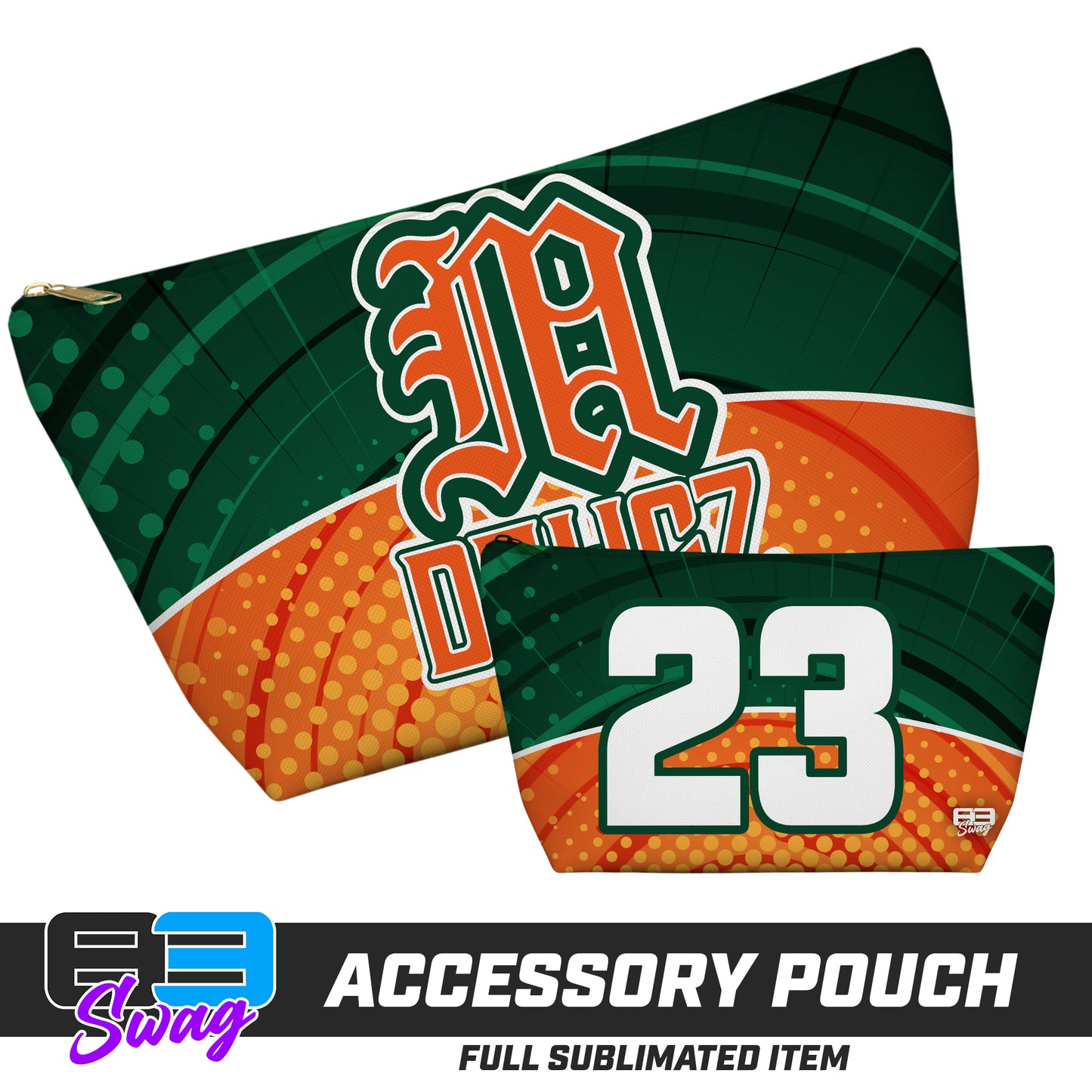 CUSTOM - 7"x12" Accessory Pouch w T-bottom - Miami Metro Dawgz