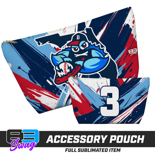 7"x12" Accessory Pouch w T-bottom - FCA Blue Claws Baseball 2026 VERSION