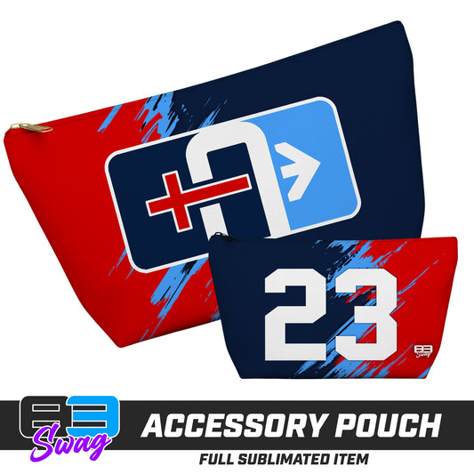 CUSTOM - 7"x12" Accessory Pouch w T-bottom - Arrows Baseball