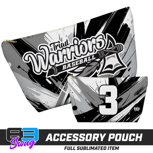 7"x12" Accessory Pouch w T-bottom - Triad Warriors Baseball