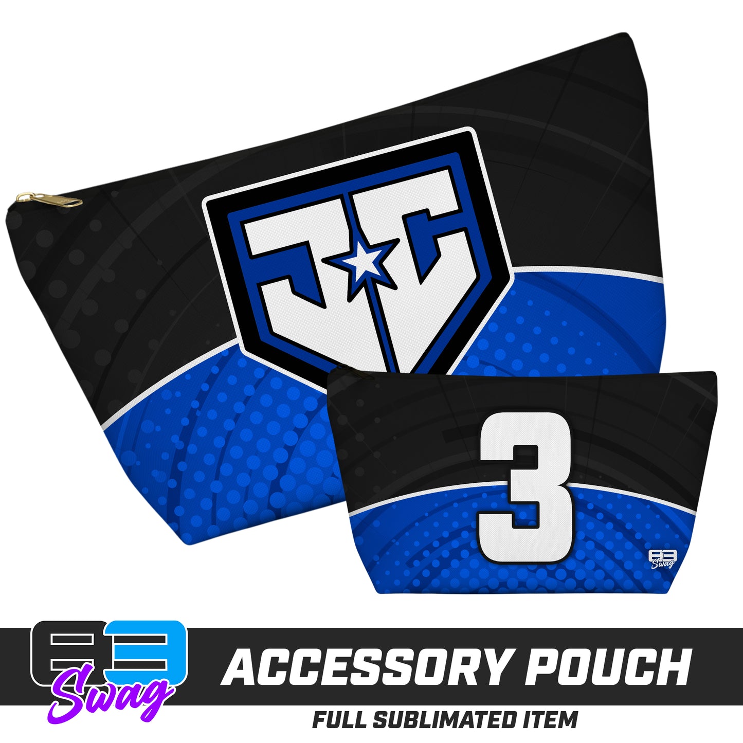 CUSTOM - 7"x12" Accessory Pouch w T-bottom - JCB - Julington Creek Baseball