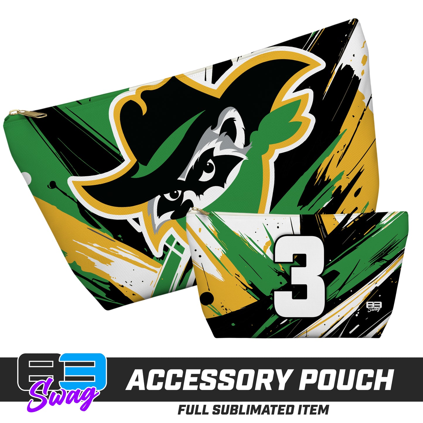 7"x12" Accessory Pouch w T-bottom - Bandits Baseball