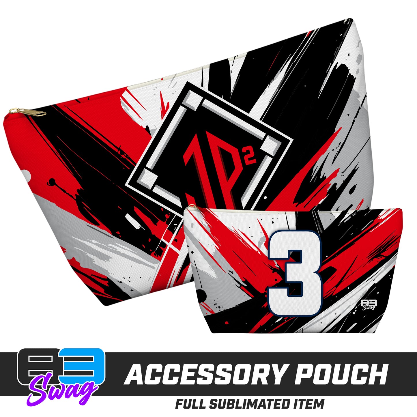 7"x12" Accessory Pouch w T-bottom - JP2 Sports Baseball