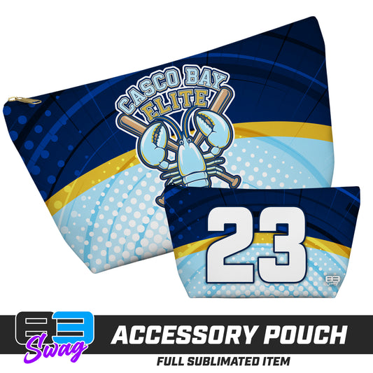 CUSTOM - 7"x12" Accessory Pouch w T-bottom - Casco Bay Elite Baseball