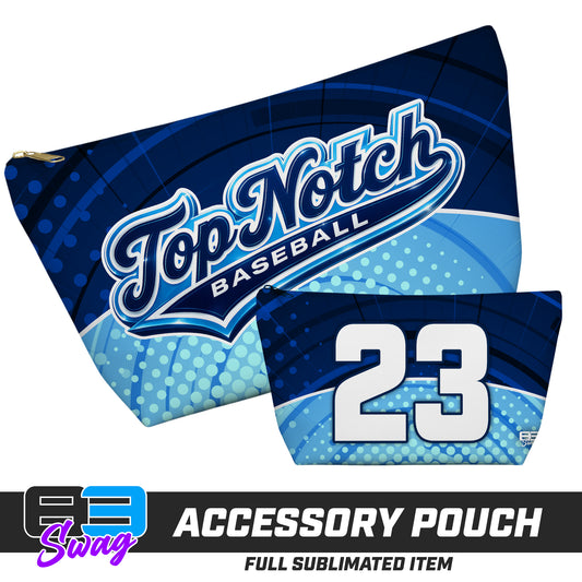 CUSTOM - 7"x12" Accessory Pouch w T-bottom - Top Notch Baseball