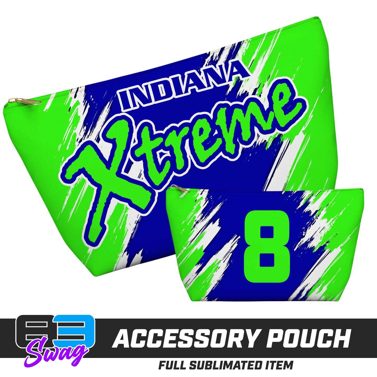 7"x12" Accessory Pouch w T-bottom -Indiana Xtreme Softball