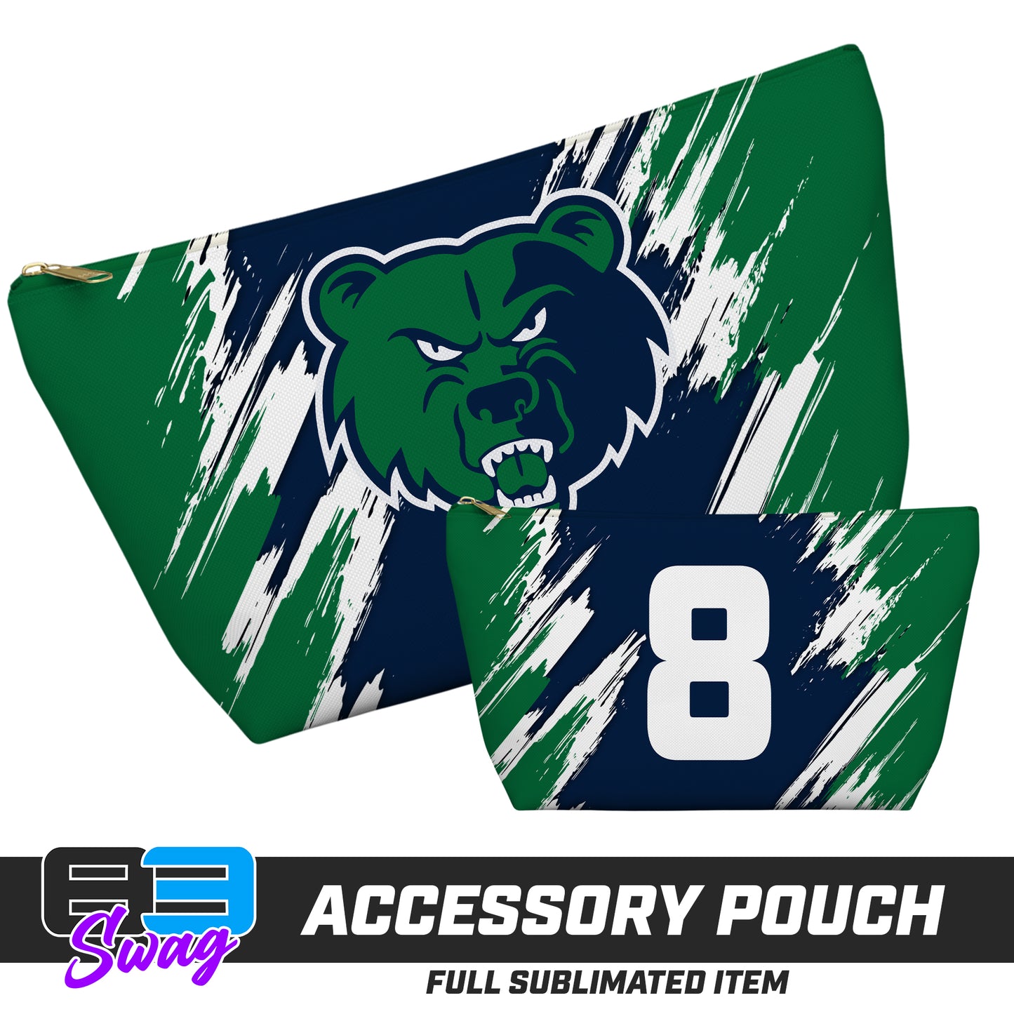 7"x12" Accessory Pouch w T-bottom - Creekview Grizzlies