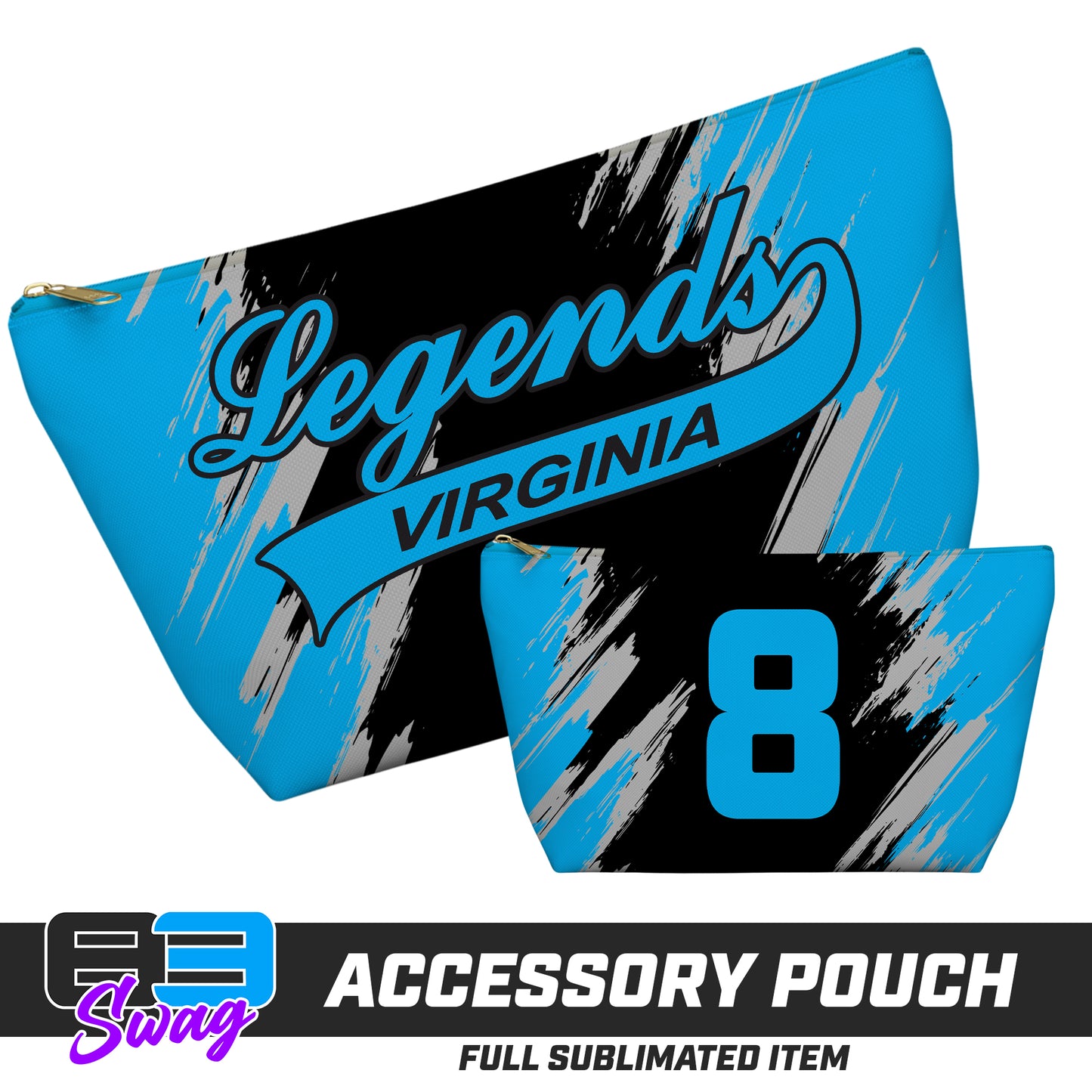 7"x12" Accessory Pouch w T-bottom - Virginia Legends Softball