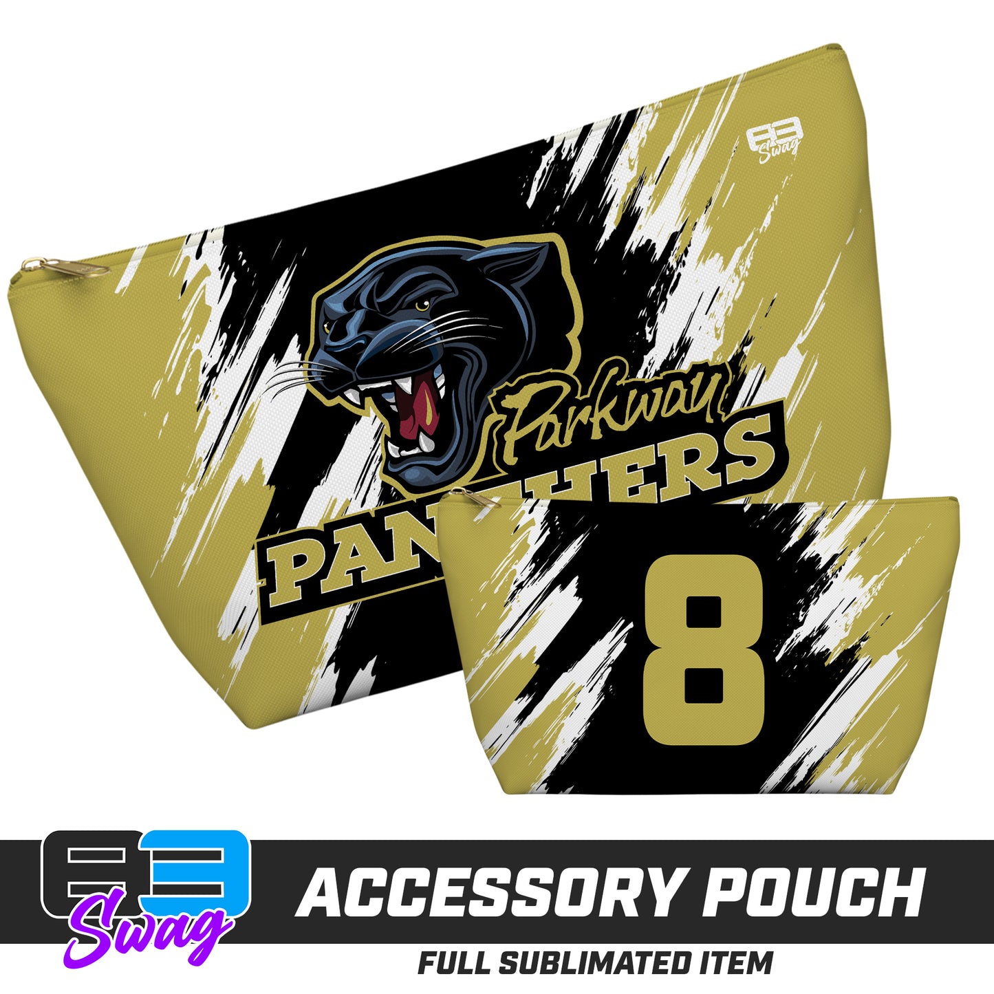 7"x12" Accessory Pouch w T-bottom - Parkway High School Panthers