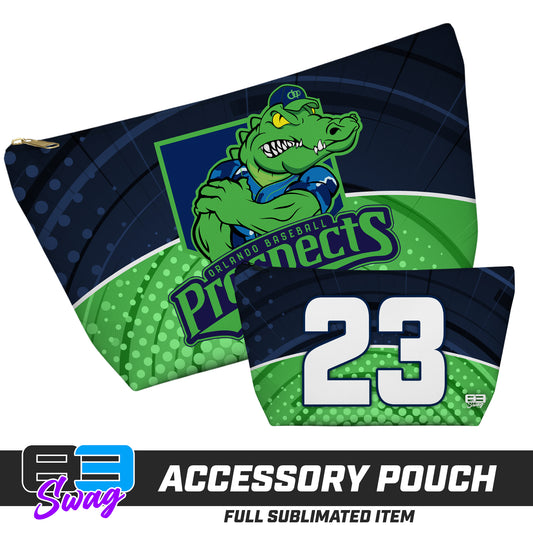 CUSTOM - 7"x12" Accessory Pouch w T-bottom - Orlando Prospects Baseball - OBP - Swamp Kings
