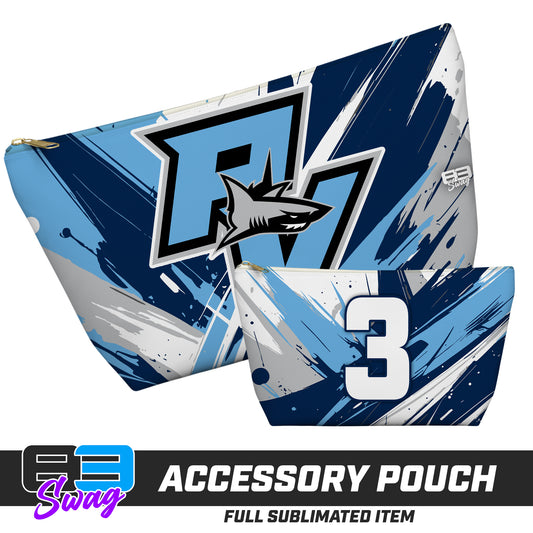 7"x12" Accessory Pouch w T-bottom - Ponte Vedra Sharks Baseball 2026 Version